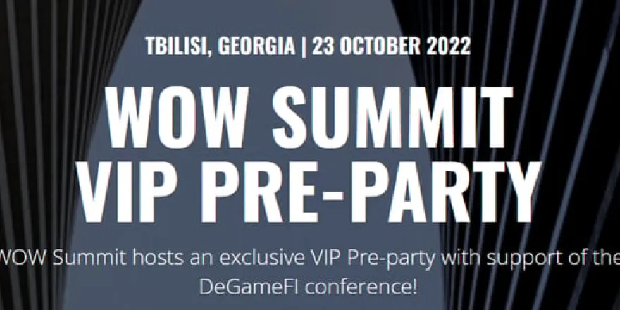 WOW summit VIP pre-party